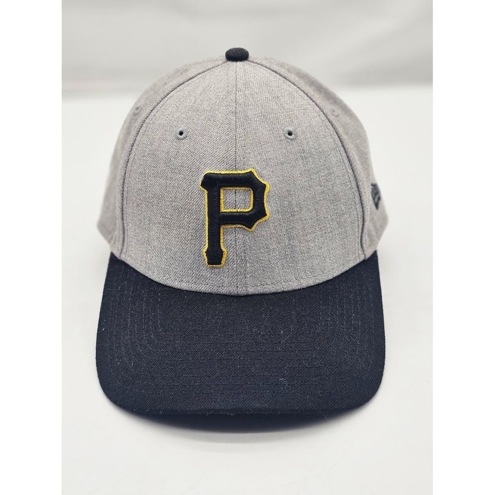 MLB Pittsburgh Pirates Fitted Hat Cap  New Era Diamond 9/40 Gray Black